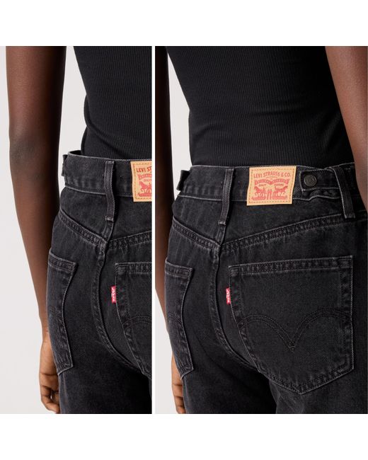 Levi's Cinch Mid Thigh Short in het Black