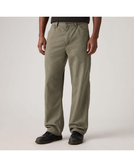 Levi's Green 568 Loose Straight Lightweight Carpenter for men