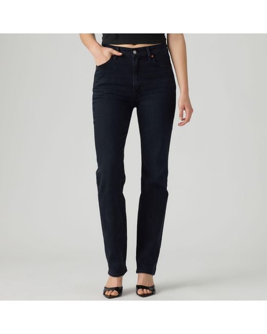 Levi's Blue Ribcage Slim Jeans