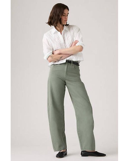 Jeans Baggy Barrel Modello Dad di Levi's in Green