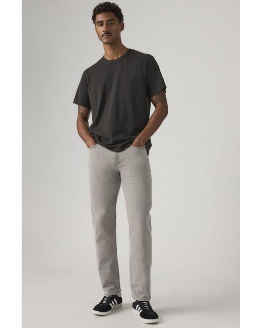 Levi's Gray 502 Taper Linen+ Denim Jeans for men