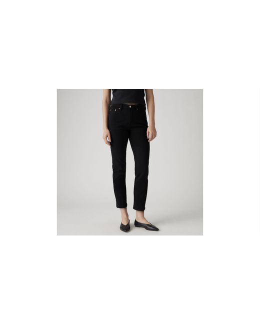 Levi's Black 501 Crop Jeans
