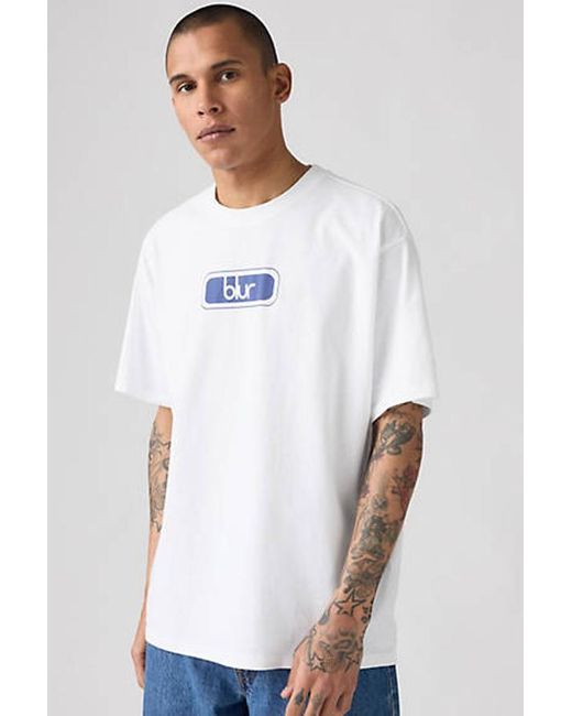 Levi's White Blur Band Tee for men