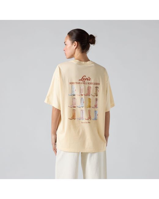 Graphic Short Stack Tee Levi's de color Natural