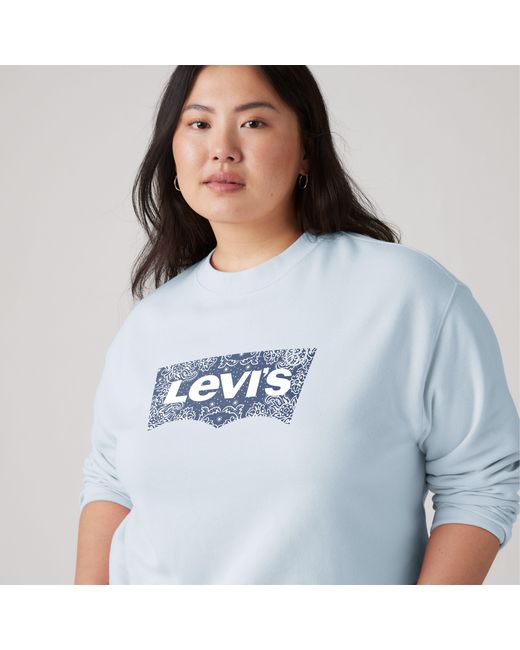 Levi's Blue Graphic Everyday Sweatshirt (Plus Size)