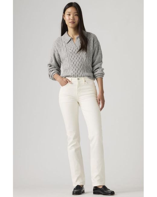 Levi's White Wedgie Slim Jeans