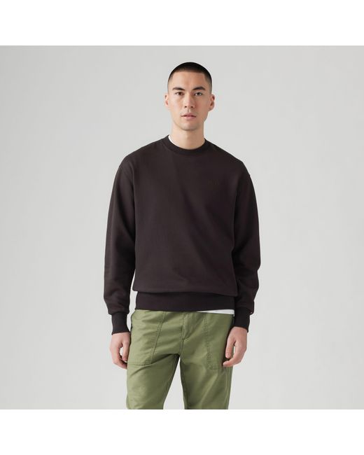Levi's Black Authentic Crewneck Sweatshirt for men