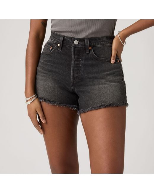 Levi's Black 501 Curve Shorts
