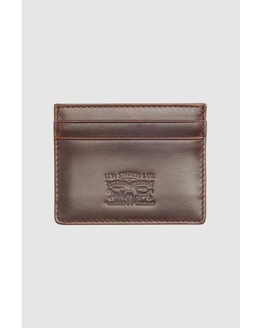 Levi's Kartenetui Aus Leder in Brown für Herren