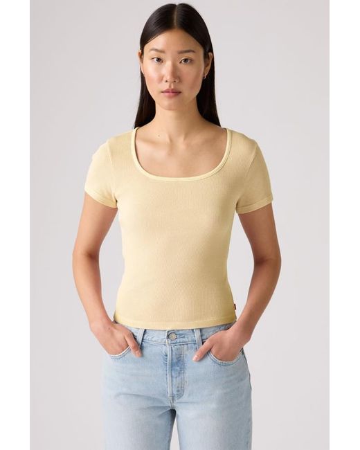 Levi's Blue Essential Square Neck Tee