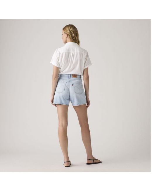 Levi's Cinch Mid Thigh Short in het Natural