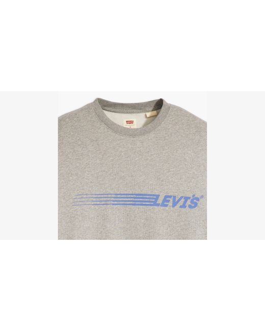 Levi's Relaxed Fit Graphic Sweater Met Ronde Hals in het Black voor heren