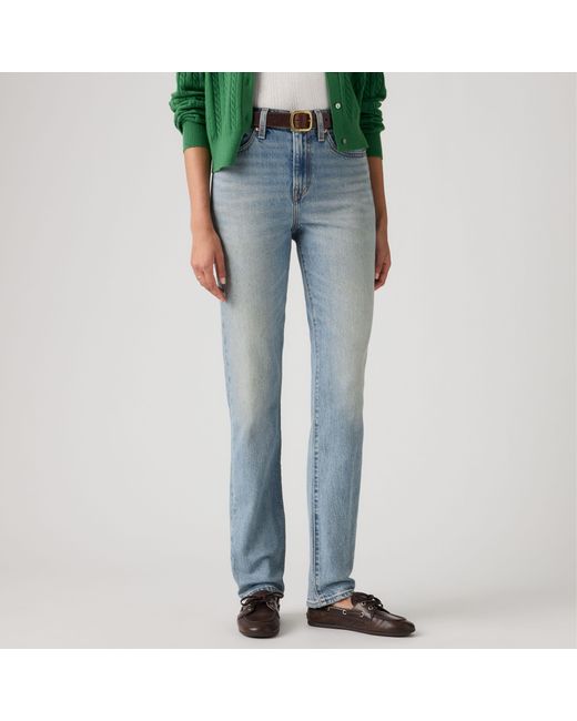 Levi's Green Wedgie Slim Jeans
