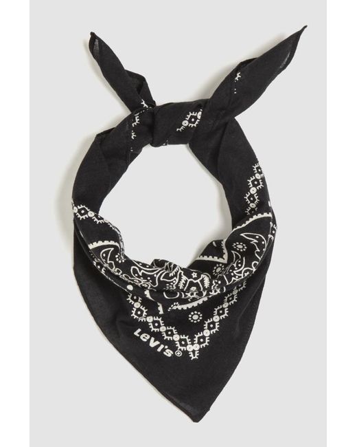 Levi's Black Paisley Bandana for men