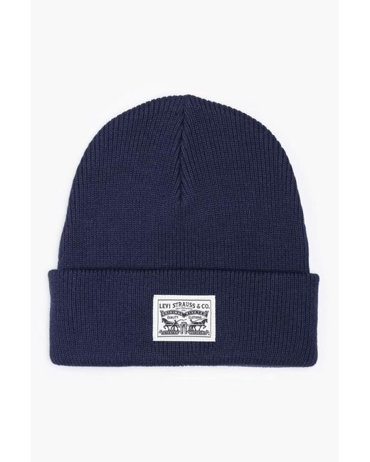 Levi's Blue Backpatch Beanie