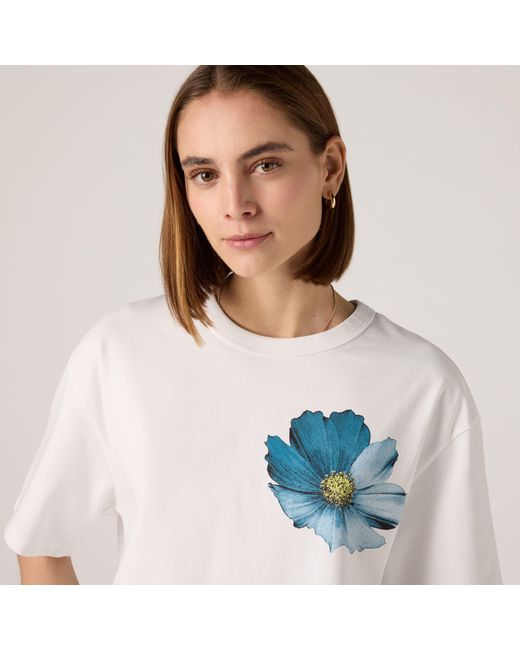 Levi's White Graphic Tabor Tee