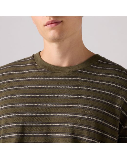 Levi's Long Sleeve Graphic Authentic Tee in het Brown voor heren