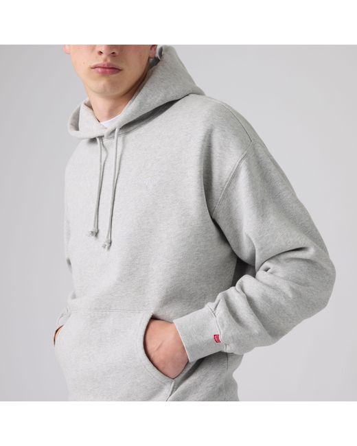 Levi's Gray Authentic Pullover Hoodie for men
