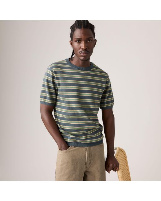 Levi's Green Short Sleeve Sweater Tee for men