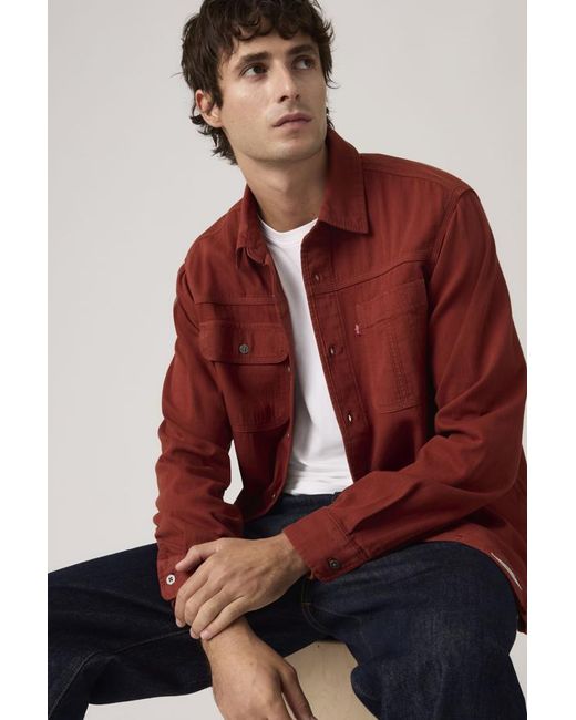 Levi's Red Auburn Worker Shirt for men