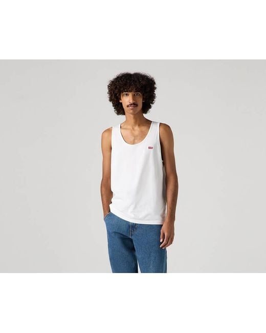 Levi's Housemark Tanktop in het White voor heren