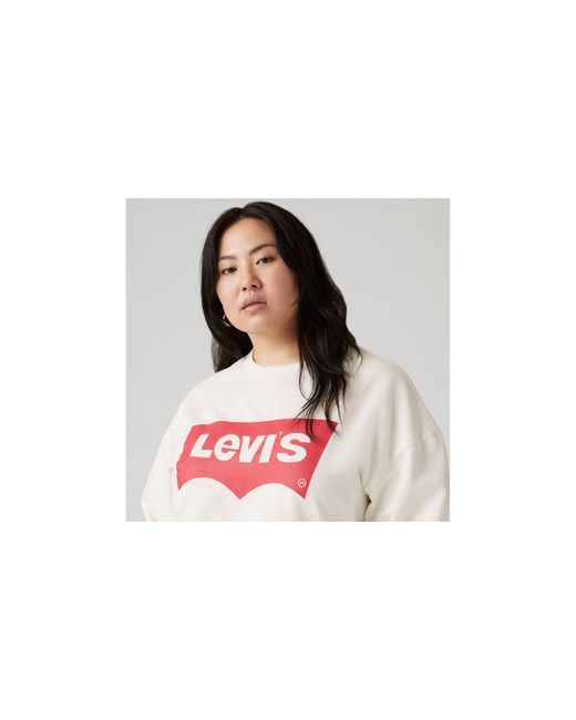 Levi's Graphic Signature Sweatshirt Met Ronde Hals (plus Size) in het Black