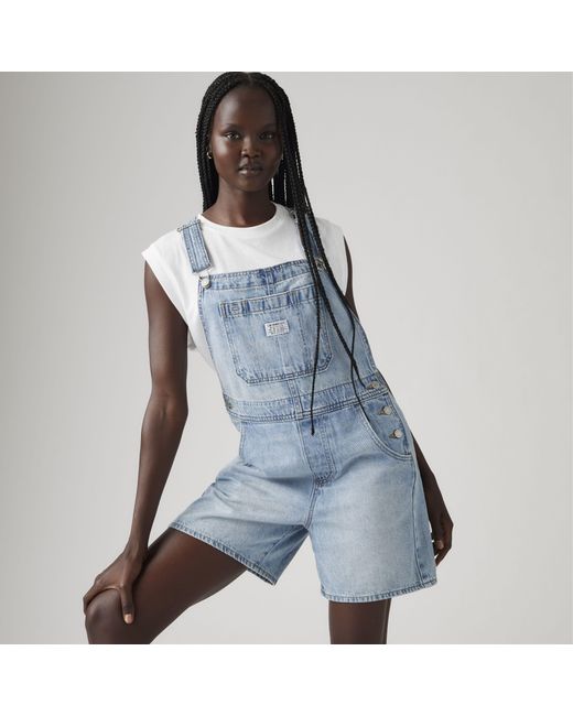 Levi's Blue Utility Lightweight Shortalls