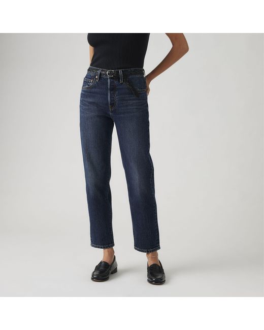Levi's Blue 501 Crop Jeans