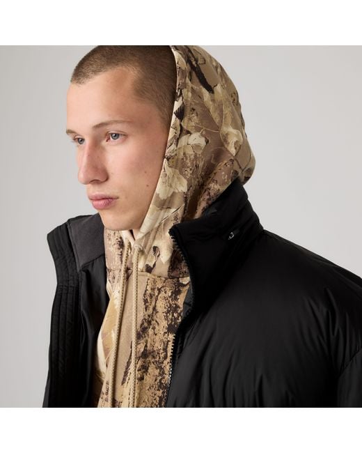 Aurue Short Puffer Levi's de hombre de color Black