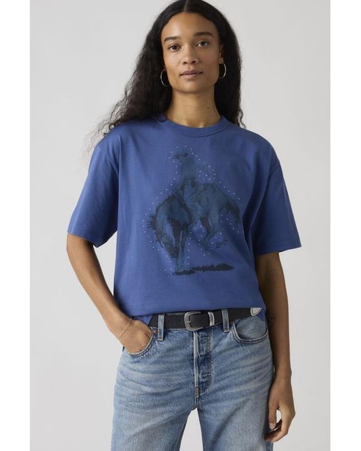 Levi's Blue Graphic Tabor Tee