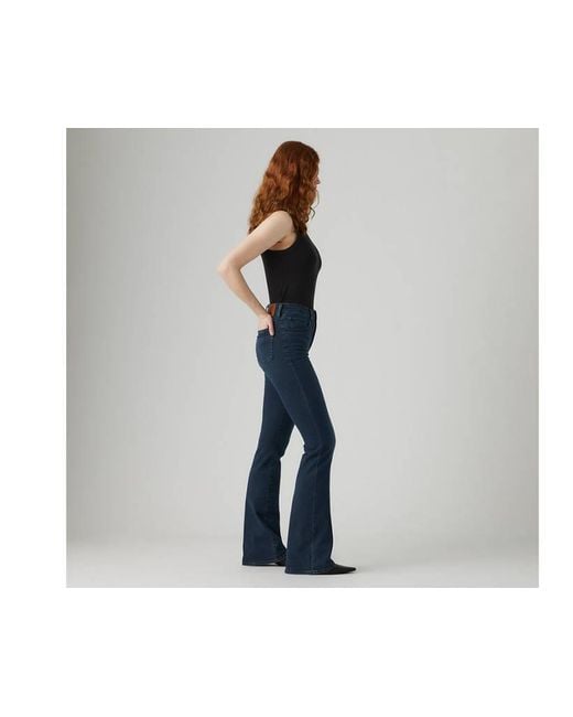 Jeans 726 Svasati A Vita Alta di Levi's in Blue