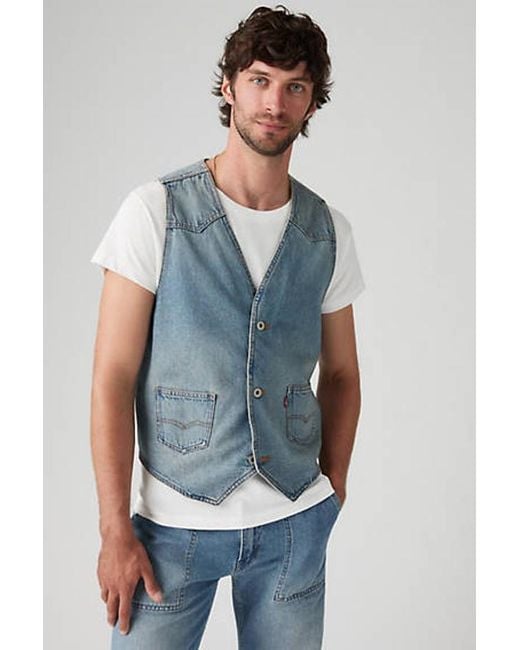 Levi's Mission Denim Weste in Blue für Herren