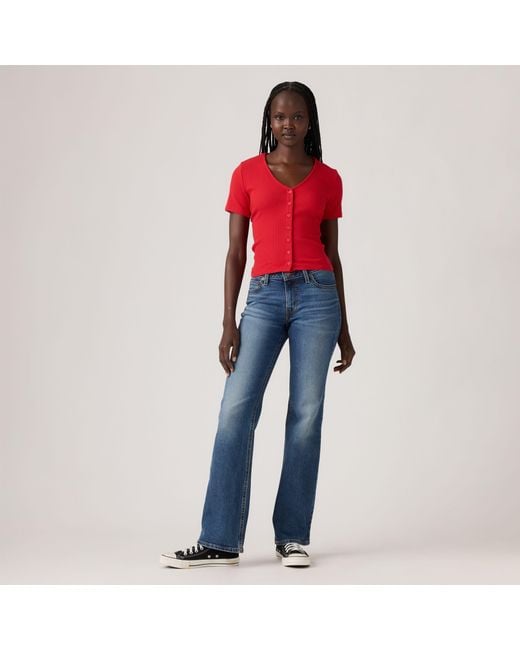 Levi's Red Superlow Bootcut Jeans