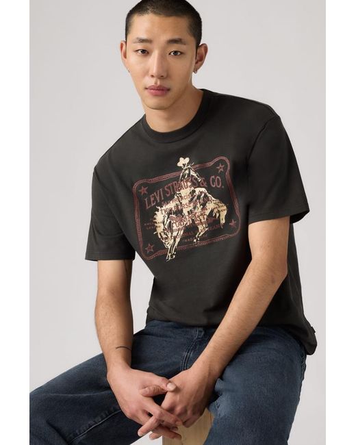 Levi's Black Graphic Vintage Fit Tee for men
