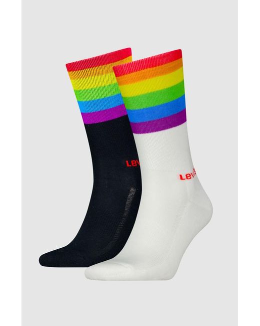 Regular Cut Pride Socks 2 Pack Levi's pour homme en coloris Multicolor