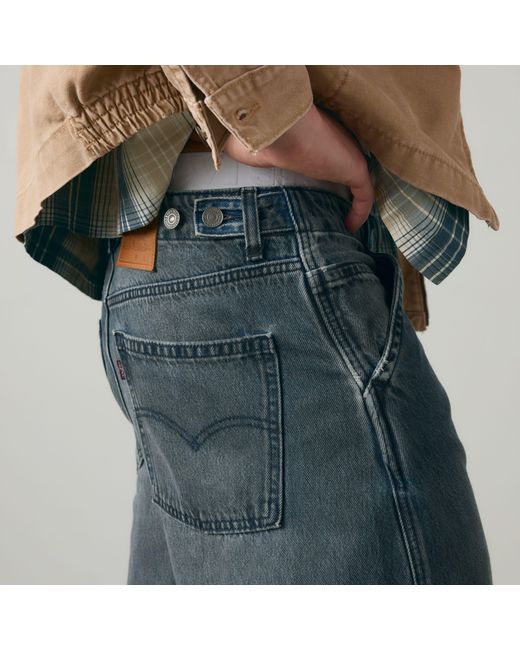 Levi's Blue Baggy Barrel Jeans for men