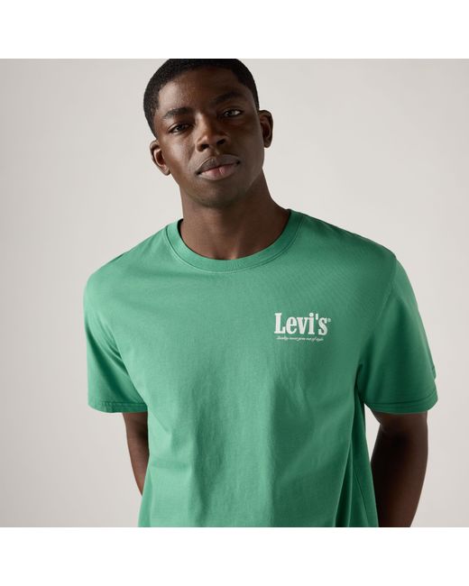 Levi's Green Relaxed Fit Graphic Tee for men