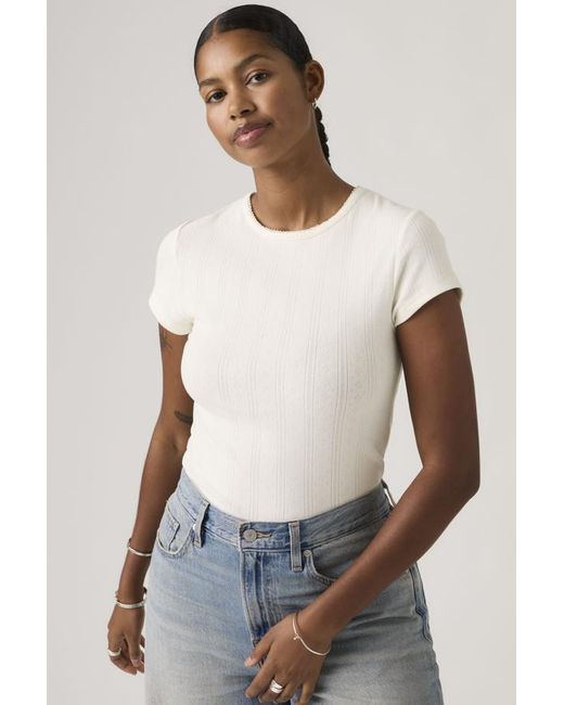 Levi's Dry Goods T Shirt in het White