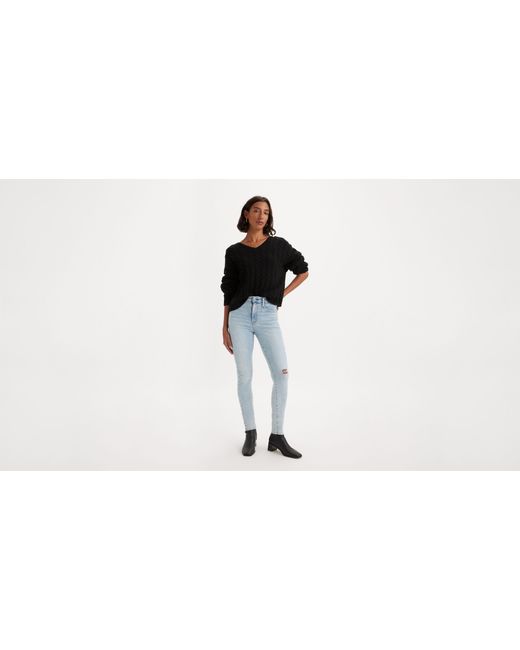 Levi's Black 720tm High Rise Super Skinny Jeans