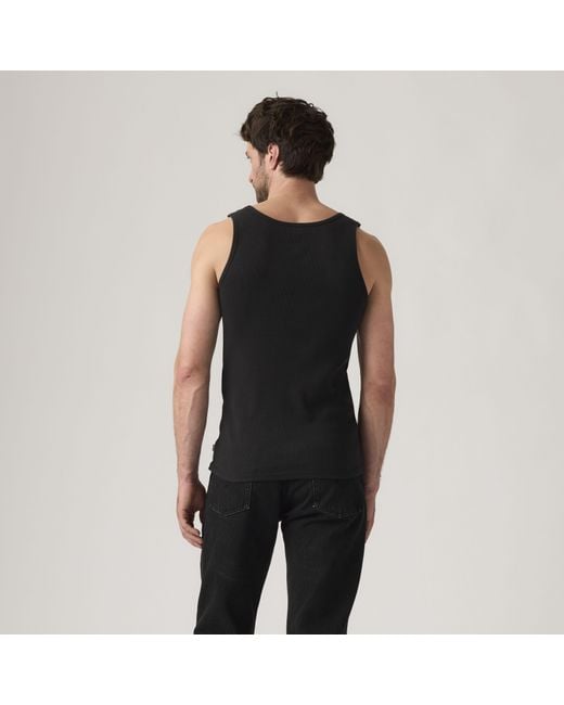 Rib Tank 2 Pack Levi's de hombre de color Black