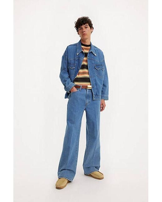 Levi's Sta Prest Flare Broek in het Black voor heren