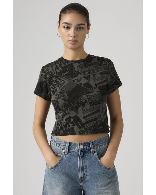 Levi's Black Graphic Essential Sporty Tee