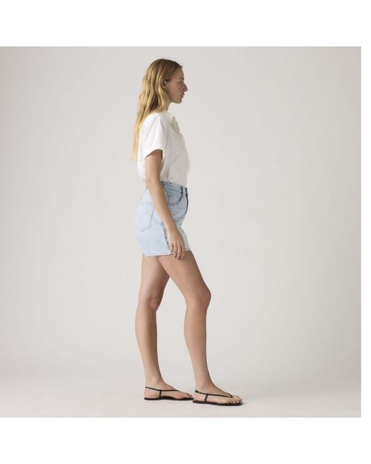 Levi's Cinch Mid Thigh Short in het Natural