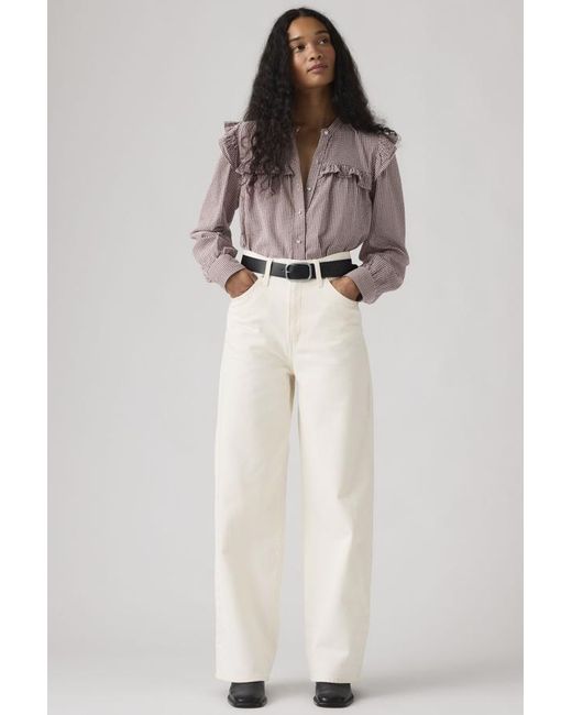 Levi's White Cinch Baggy Lightweight Jeans