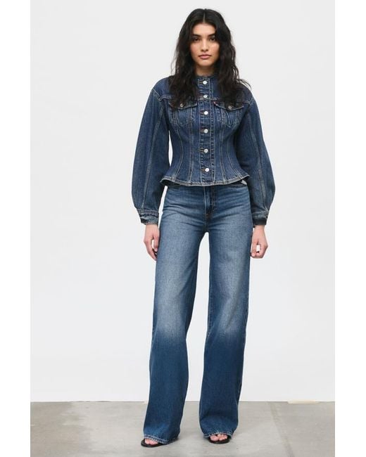 Levi's Blue Sculpted Trucker Jacket