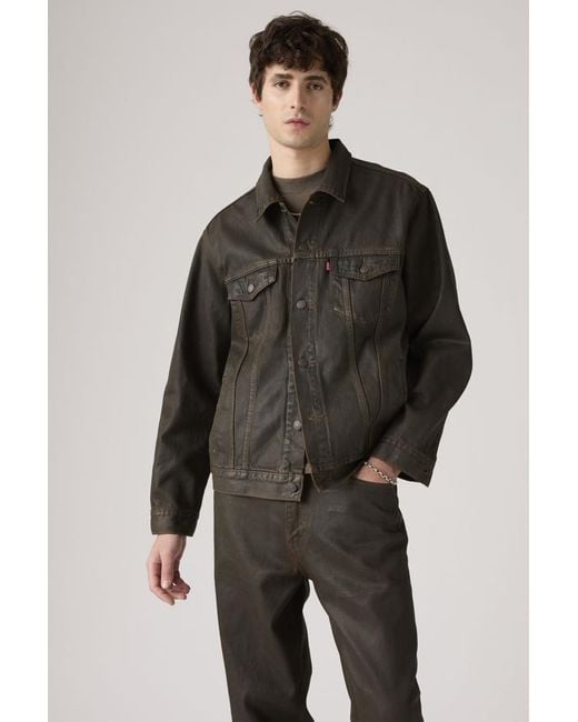 Levi's Black Relaxed Trucker Jacket for men