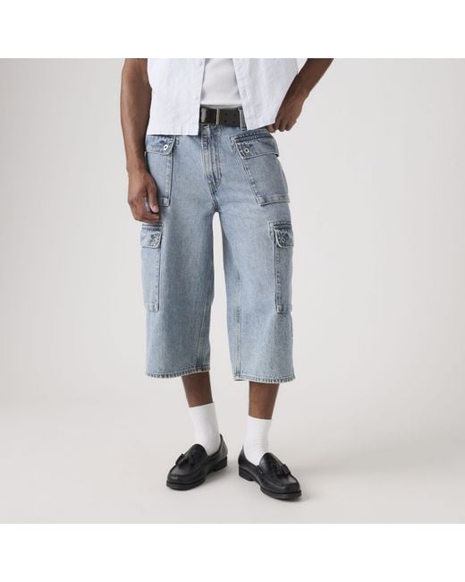 Levi's Blue 478 Baggy Capri Cargo for men