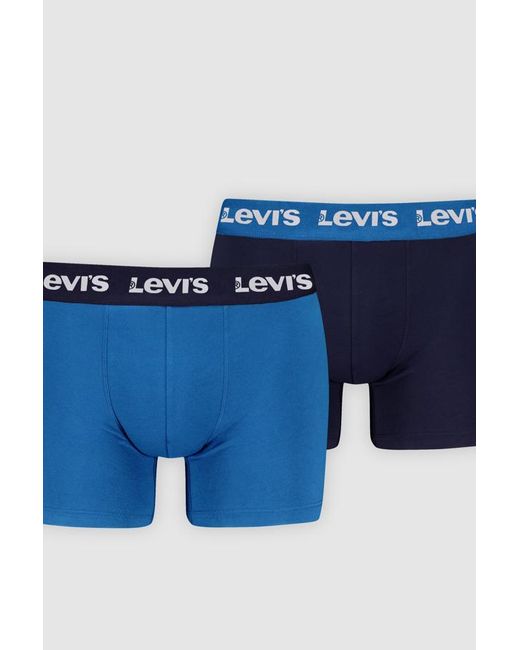 Levi's Basic Boxerslip Set Van 2 in het Blue voor heren