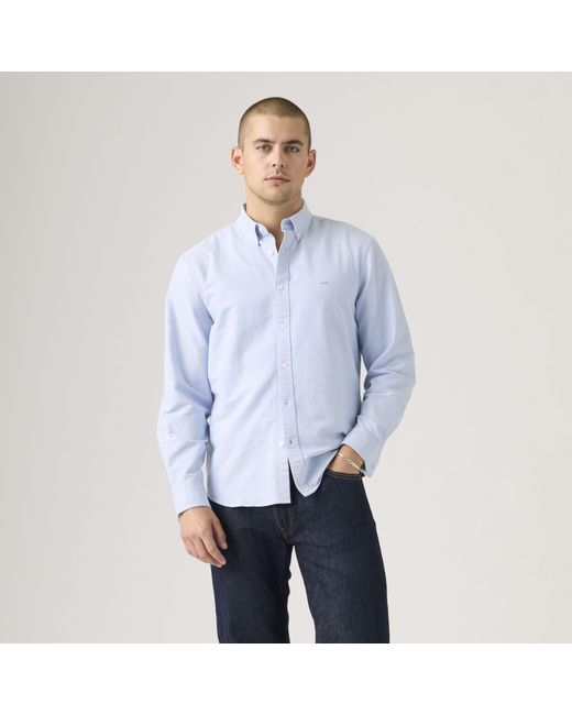 Levi's Blue Authentic Button Down Shirt for men