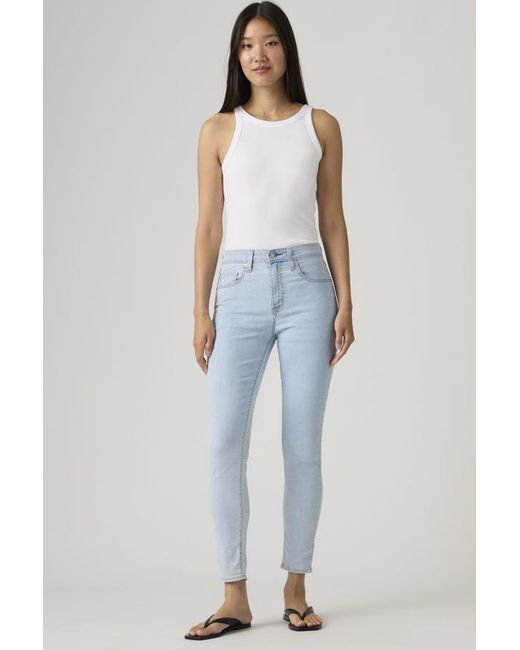 Levi's Blue 721 High Rise Skinny Lightweight Jeans